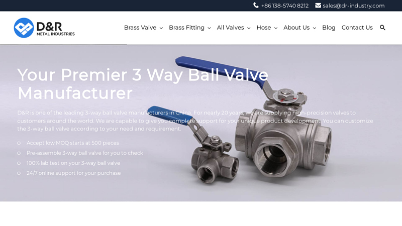 Image of 3 Piece Ball Valve Manufacturer and Supplier in China