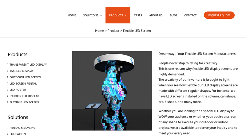Image of Flexible LED Display Screen Manufacturers in China