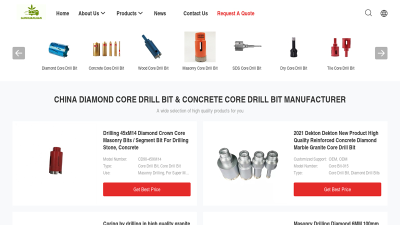 Image of China Diamond Core Drill Bit & Concrete Core Drill Bit Manufacturer