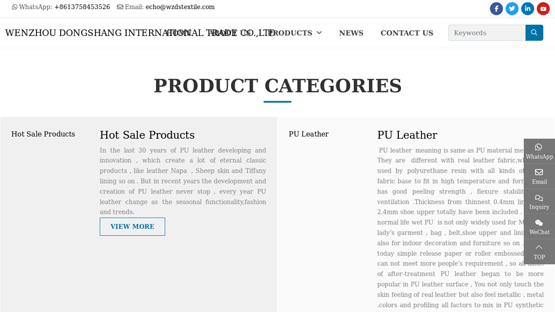 Image of China PU Leather, PU Material Manufacturers & Suppliers