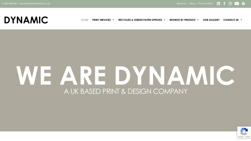 Dynamic Print - Printing & Design Services Norwich, Norfolk