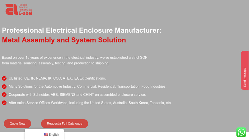 Image of Your Reliable Electrical Enclosure & Cabinet Factory