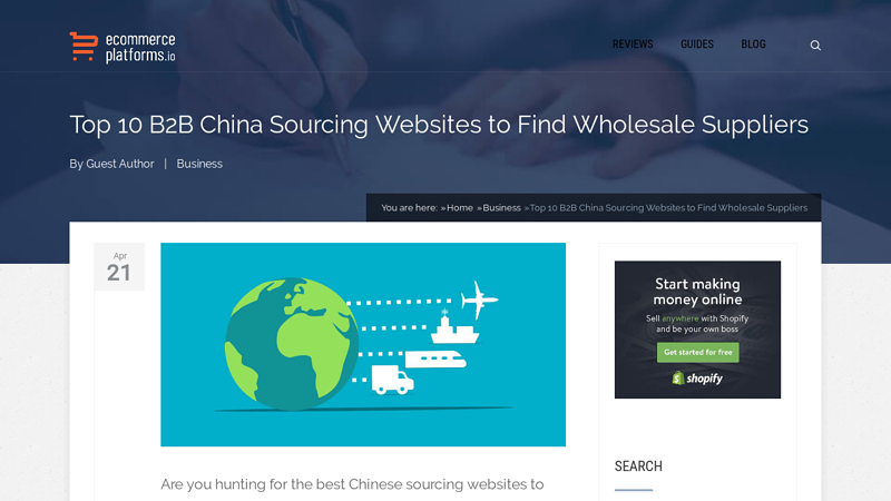 Image of Top 10 B2B China Sourcing Websites to Find Wholesale Suppliers