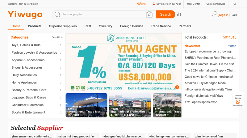 Image of Yiwugo.com: Online Yiwu Market of 75,000 Booths