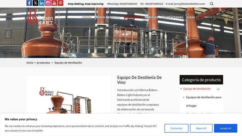 Image of China Destilación Equipo, Elaboración de cerveza Equipo, PIC Sistema ...