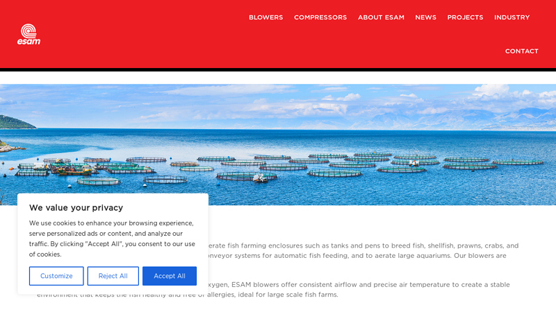 ESAM - Side Channel Blowers, Industrial Vacuum and Pressure Pumps & Air Compressors
