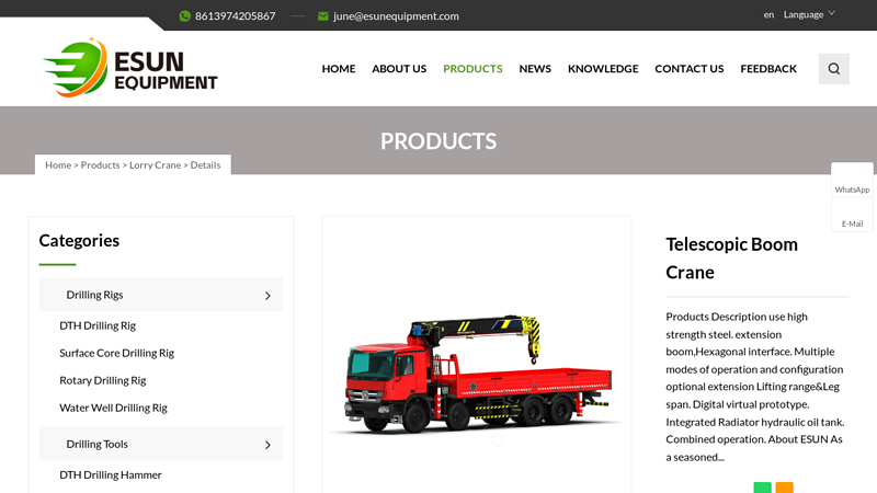 Image of China Drilling Rigs, Drilling Bits, Excavator Manufacturers, Factory | ESUN