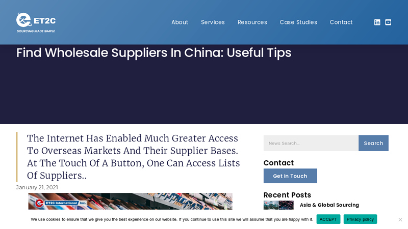 Image of Find Wholesale Suppliers in China: Useful Tips