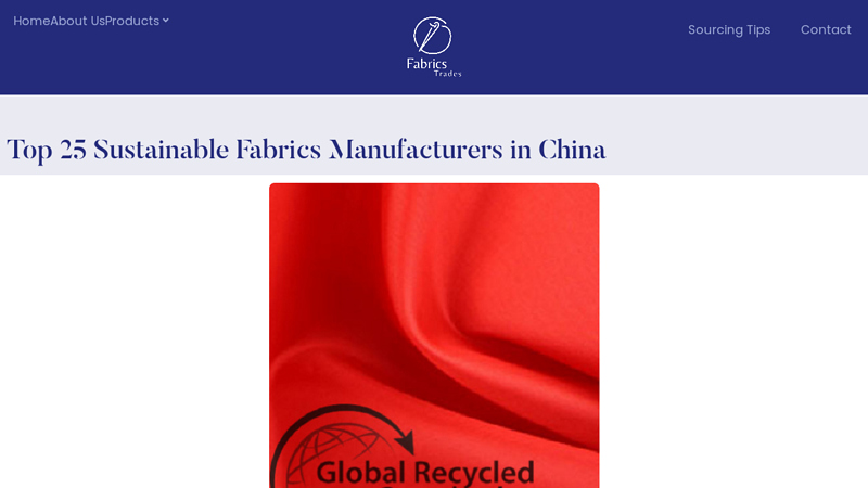 Image of Top 25 Sustainable Fabrics Manufacturers in China