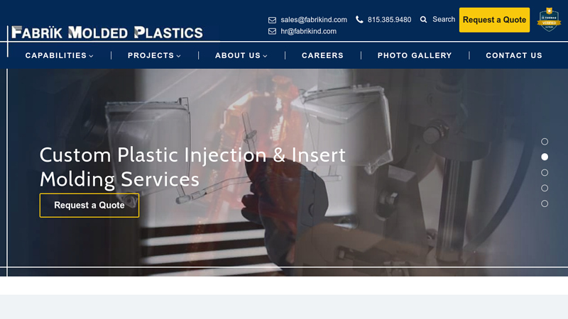 Custom Plastic Injection Molding | Fabrik Molded Plastics