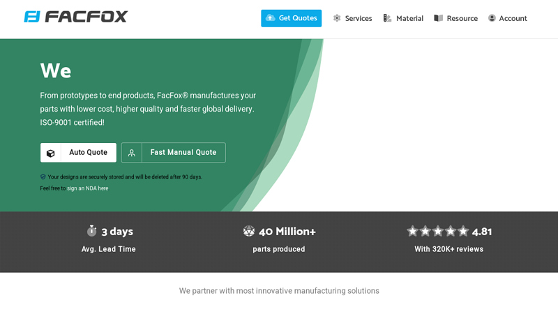 Image of FacFox庐 | Online 3D Printing Service China | Prototyping & Manufacturing