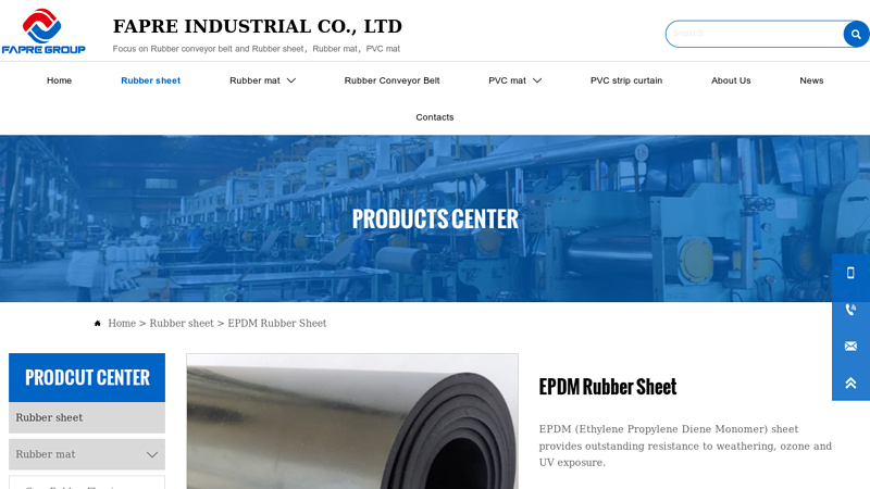 Image of China EPDM Rubber Sheet Manufacturers & Suppliers & Factory