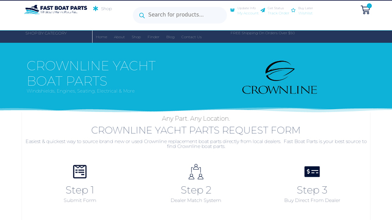 Image of Crownline Boat Parts Finder | Fast Boat Parts Online Boat Part Supplier