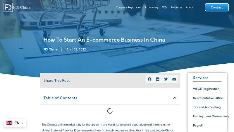Image of How to Start an E-commerce business in China | FDI China