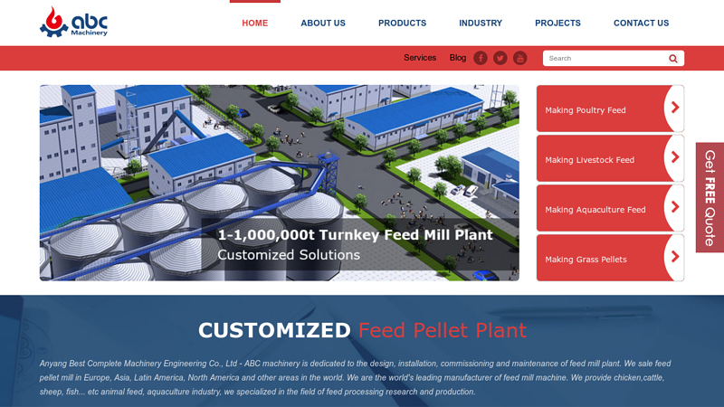 Turnkey Project Feed Mill Plant & Pellet Machine at Best Price
