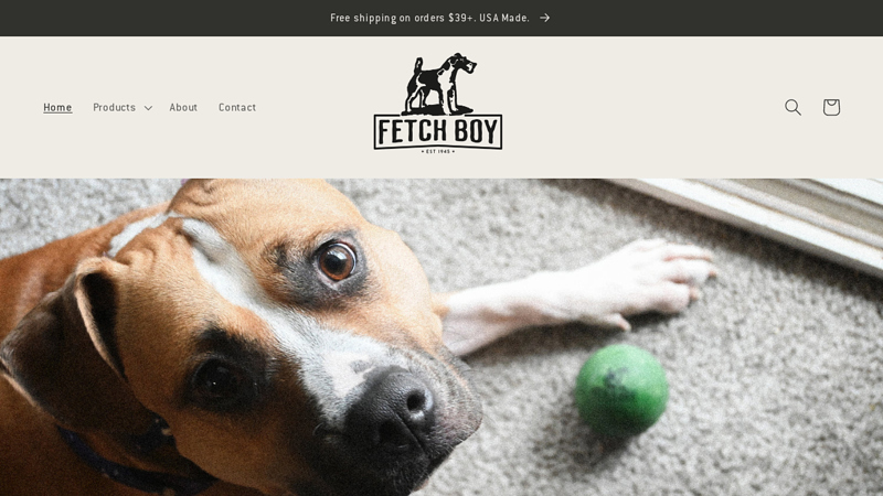 Fetch Boy Dog Toys: Rubber Balls Made in the USA for Dogs
