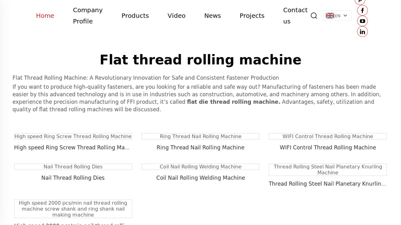 Image of Thread rolling machine flat die Manufacturer & Supplier in China