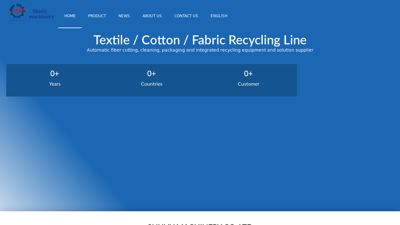 Waste textile/cotton recycling line - Textile / Cotton / Fabric Recycling Line