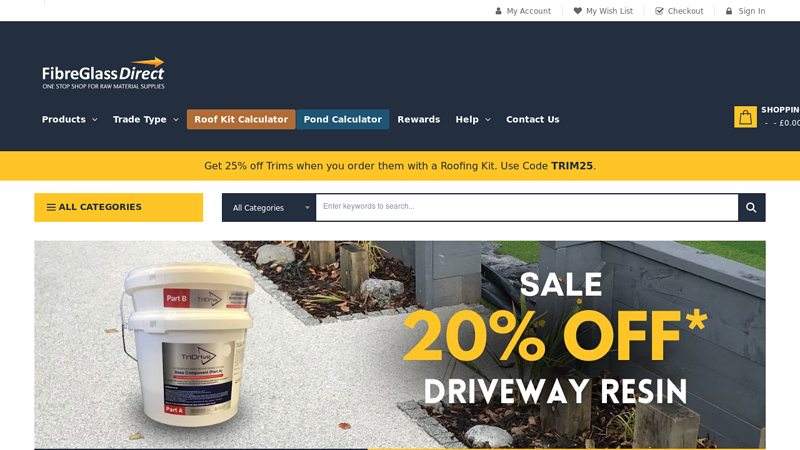 FibreGlassDirect Online Shop