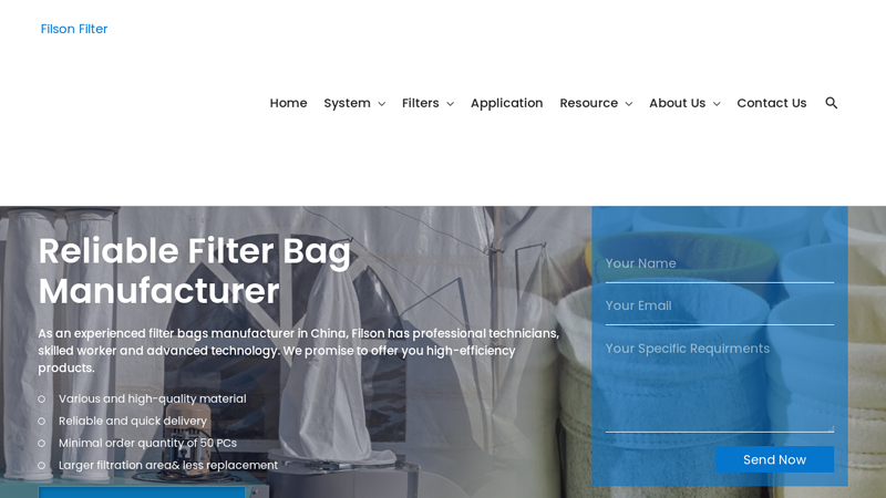 Image of Filter Bag Supplier and Manufacturer in China