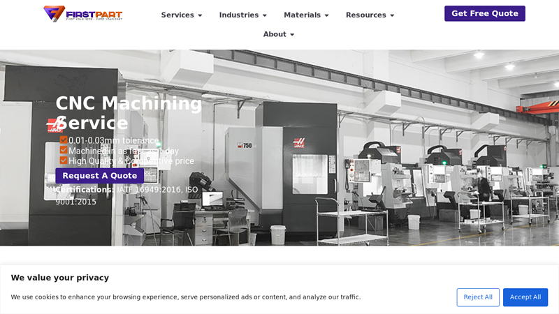 Image of CNC Machining services China | Rapid prototype | First part