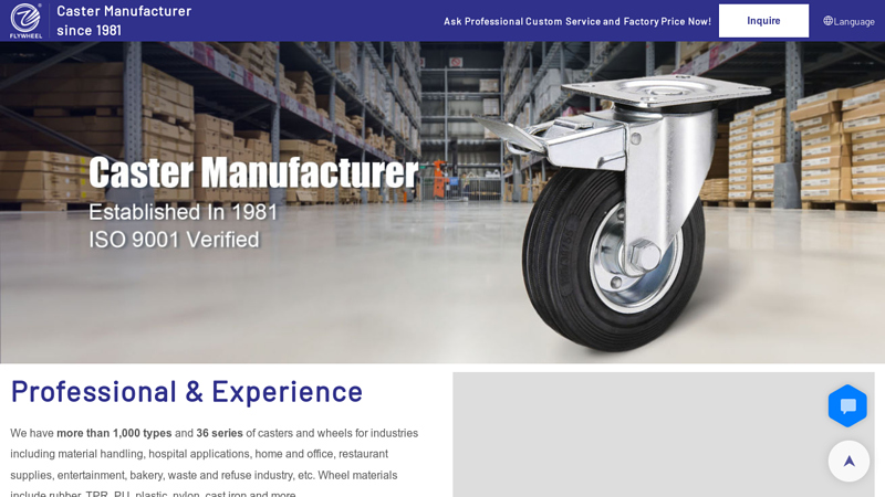 Image of Caster Wheels Manufacturers & Suppliers, Caster Company | Flywheel Caster