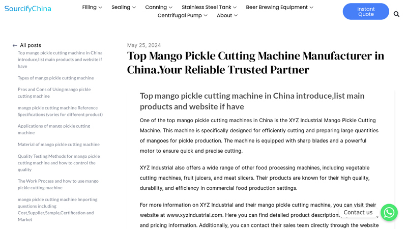 Image of Top mango pickle cutting machine Manufacturer in China.Comprehensive ...