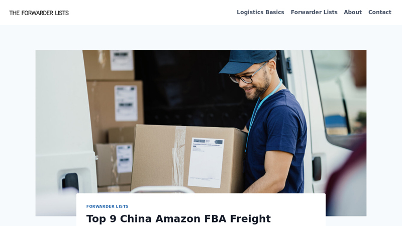 Image of Top 9 China Amazon FBA Freight Forwarder | Forwarder Lists