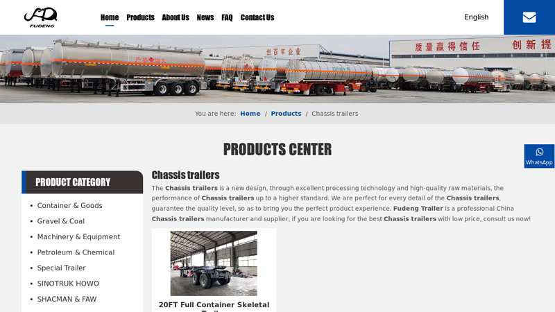 Image of China Chassis trailers manufacturers, Chassis trailers suppliers ...