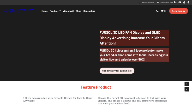 Image of Fursol Is The Innovative Manufacturer Of 3D LED FAN, 3D Hologaphic Fan ...