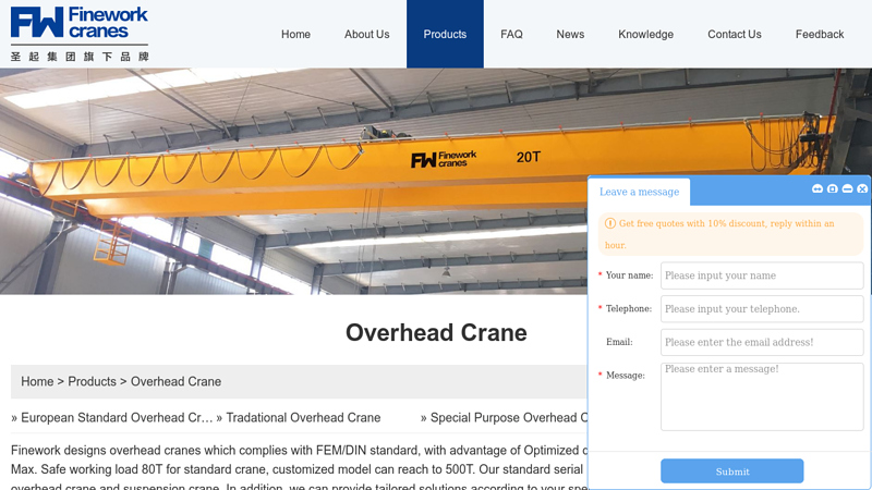 Image of China Overhead Crane Suppliers & Manufacturers & Factory