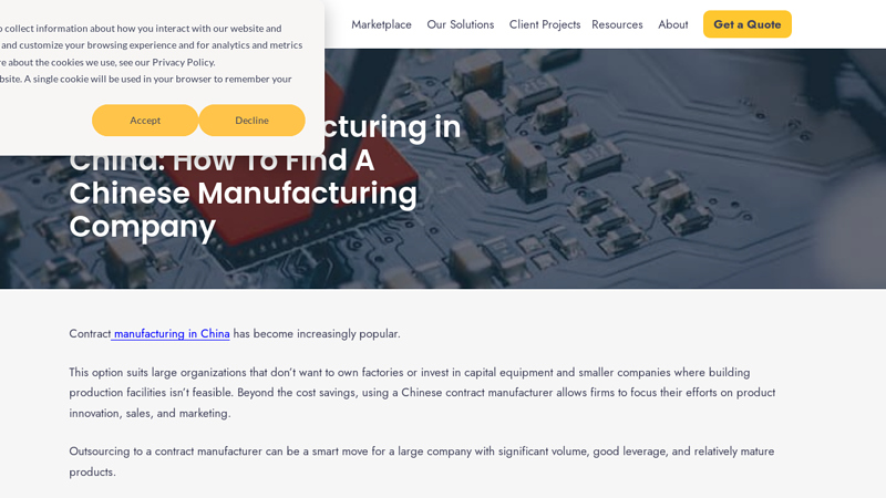 Image of Contract Manufacturing in China: How To Find A Chinese ...