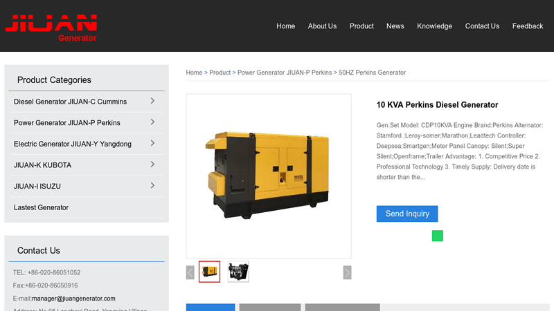 Image of China 10 KVA Perkins Diesel Generator Suppliers and Manufacturers ...