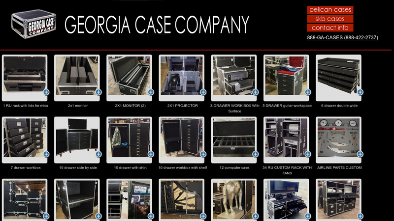 Georgia Case Company - Custom ATA Cases - Pelican and Storm Distributor; ga-case-photo-page