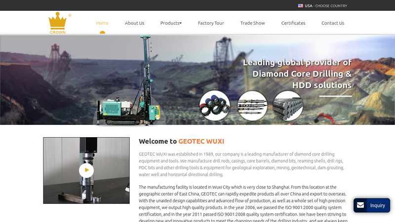 Image of Diamond Tools,Drilling Bits,Drill Rig Manufacturer