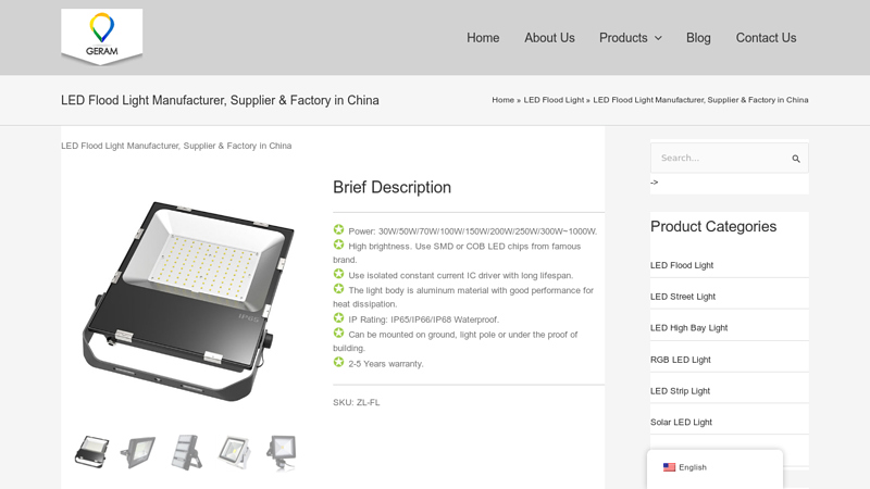 Image of LED Flood Light Manufacturer, Supplier & Factory in China