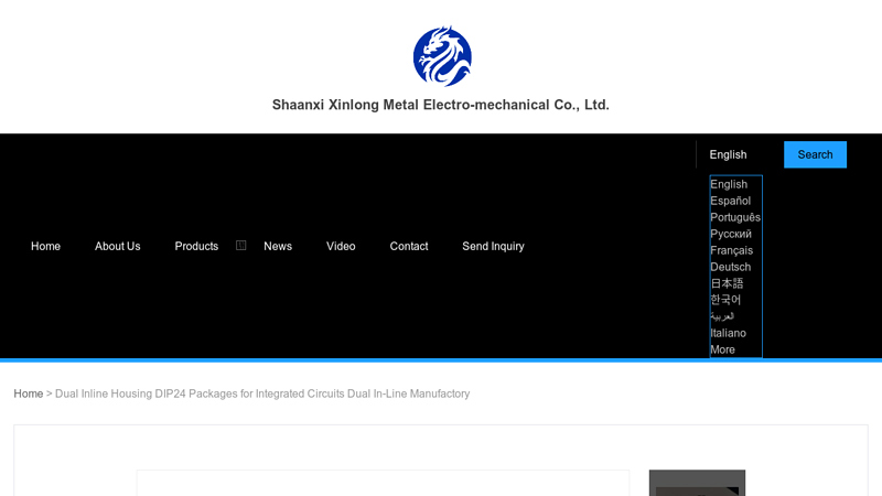 Image of Dual Inline Housing DIP24 Packages for Integrated Circuits Dual In-Line ...