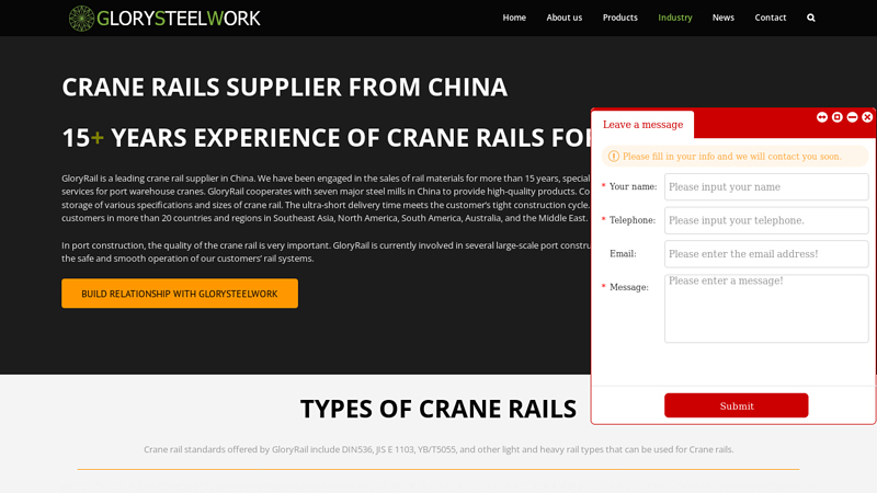 Image of Crane rails for sale | Crane rail supplier from China