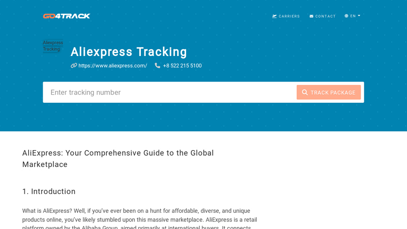 Image of Aliexpress Tracking | Go4track