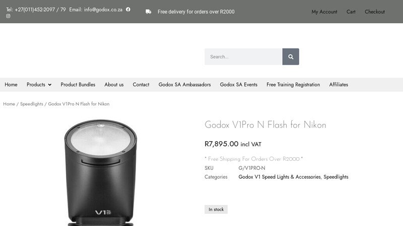 Image of Godox V1Pro N Flash for Nikon