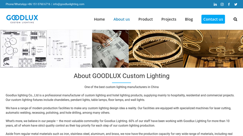Image of China Custom Lighting Manufacturer, Hotel Lighting Supplier