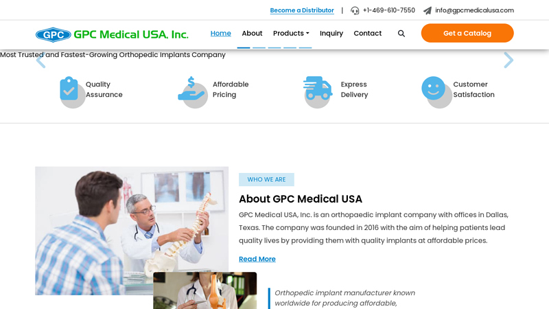 GPC Medical USA, Inc. - Orthopedic Trauma Implants Manufacturers & Suppliers Company USA