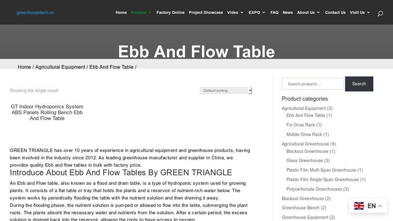 Image of China greenhouse benches, greenhouse rolling benches Supplier ...