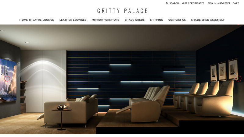 Gritty Palace: Buy Home Theater Lounges, Mirror Bedroom Furniture & Carport Kit Sheds Online. Delivery Australia Wide.