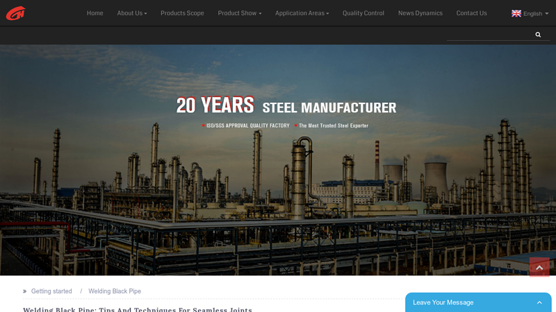 Image of China Welding Black Iron Pipe Factory and Manufacturers