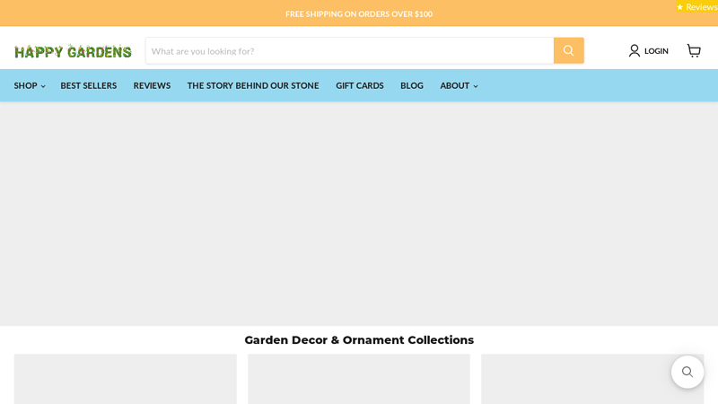Happy Gardens - Yard Decorations, Garden Decor, Rain Chains, Ornaments