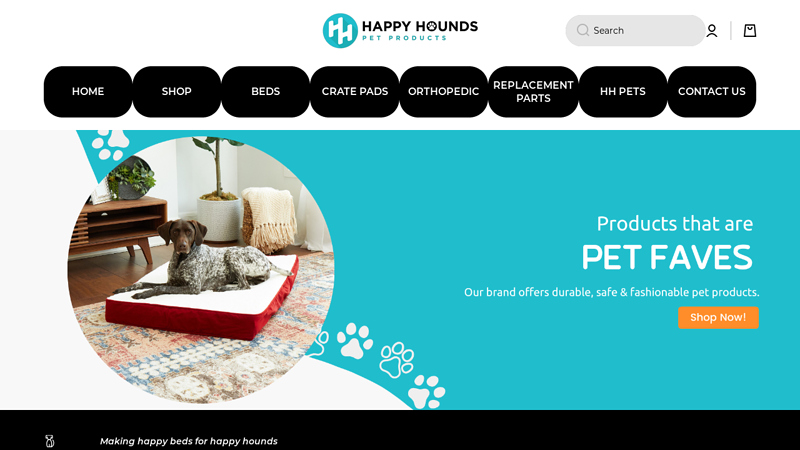 Buy Beds For Cats & Dogs Online | Happy Hounds Pet Products