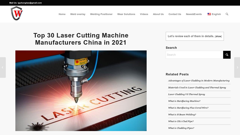 Image of Top 30 Laser Cutting Machine Manufacturers China