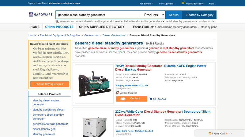 Image of generac diesel standby generators