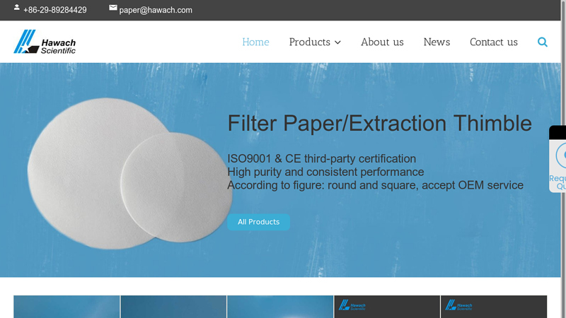 Image of Filter Paper for Sale, Lab Filter Paper Supplier & Manufacturer